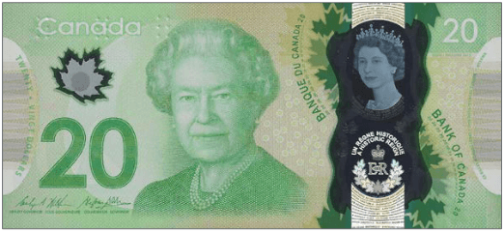 $20 CAD BANKNOTE